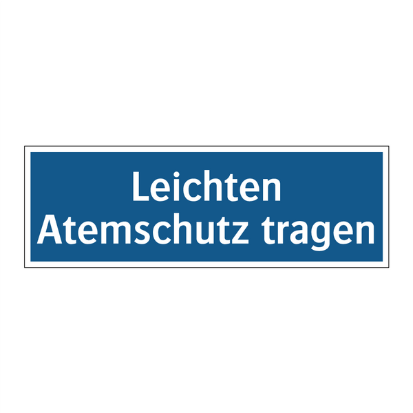 Leichten Atemschutz tragen