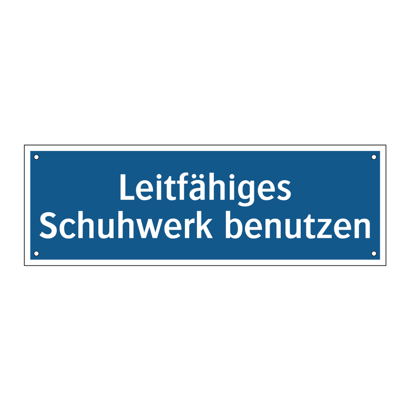 Leitfähiges Schuhwerk benutzen