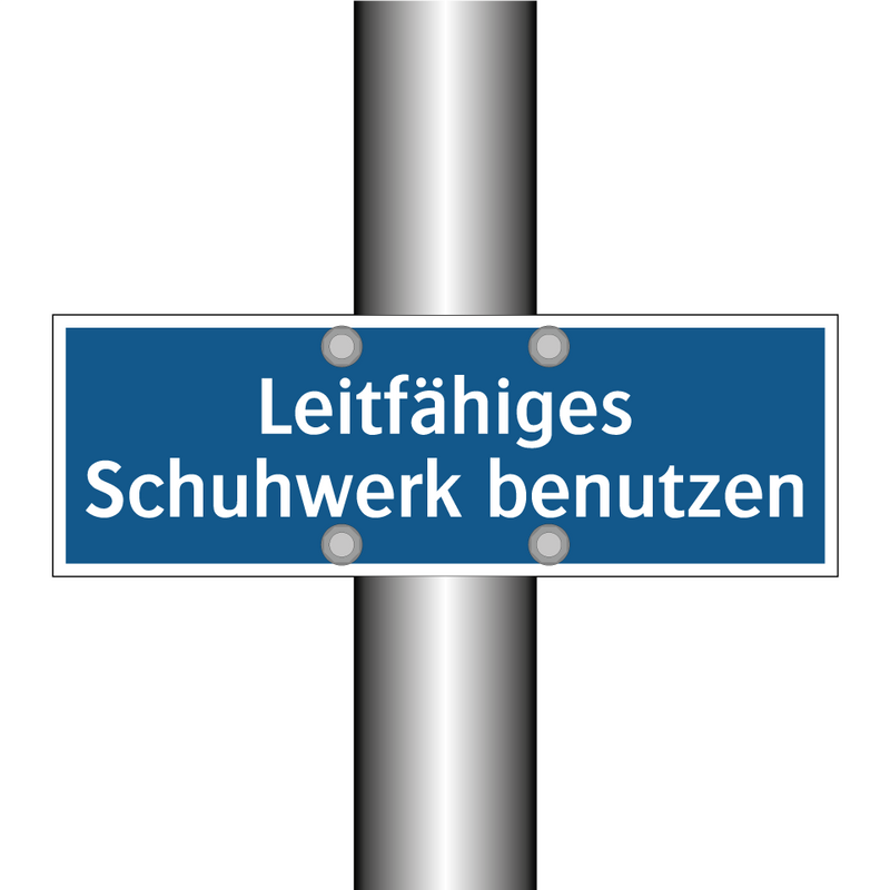 Leitfähiges Schuhwerk benutzen