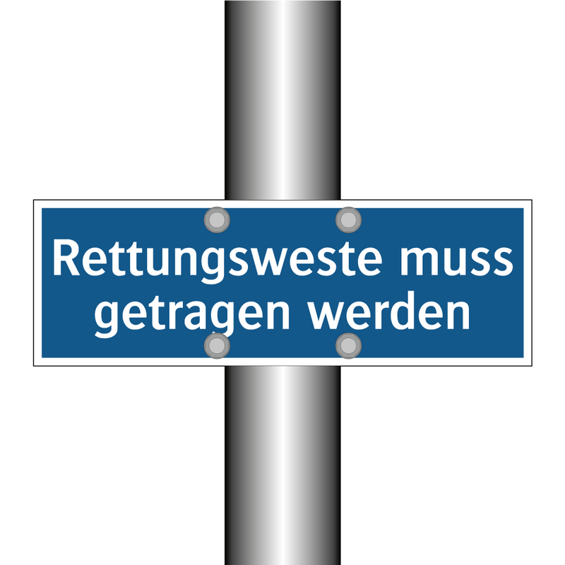 Rettungsweste muss getragen werden