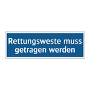 Rettungsweste muss getragen werden