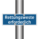 Rettungsweste erforderlich