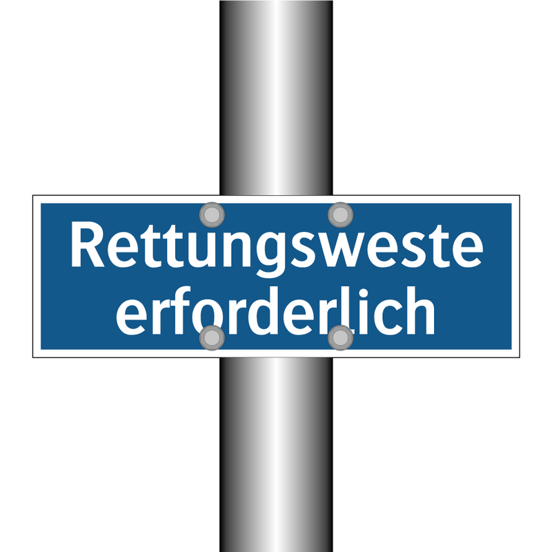 Rettungsweste erforderlich