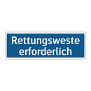 Rettungsweste erforderlich