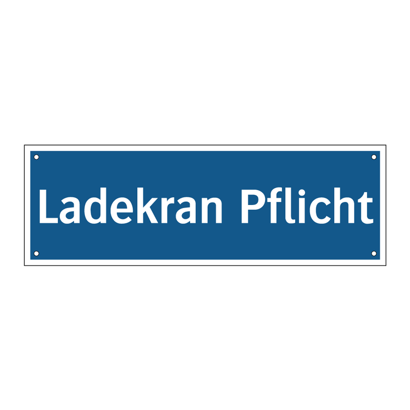 Ladekran Pflicht