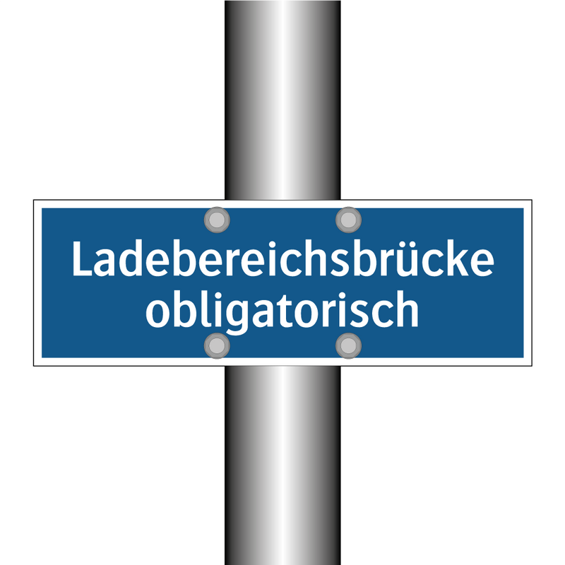 Ladebereichsbrücke obligatorisch