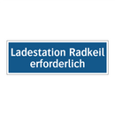 Ladestation Radkeil erforderlich