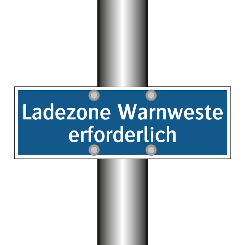 Ladezone Warnweste erforderlich