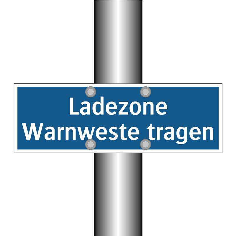 Ladezone Warnweste tragen