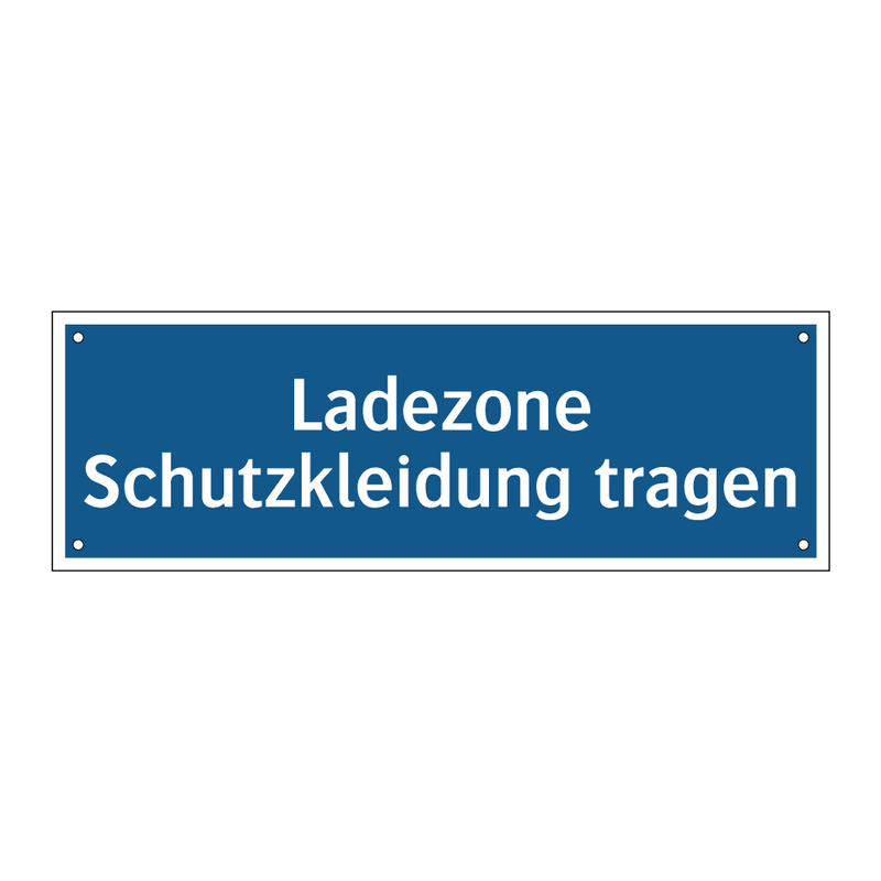 Ladezone Schutzkleidung tragen