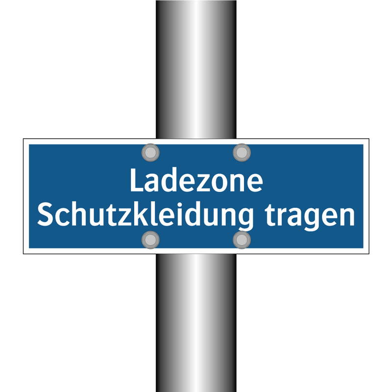 Ladezone Schutzkleidung tragen