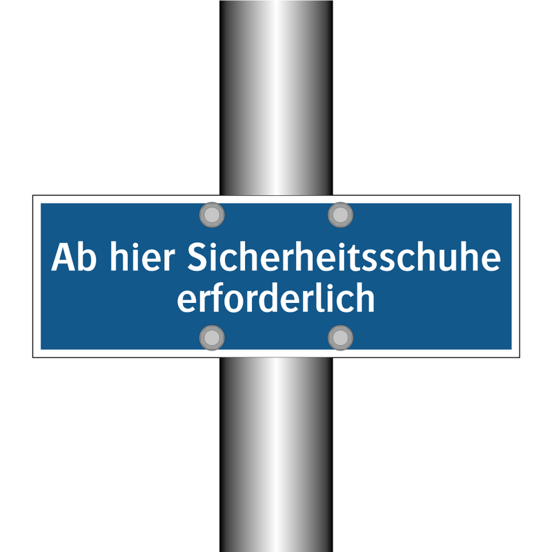 Ab hier Sicherheitsschuhe erforderlich