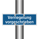 Verriegelung vorgeschrieben