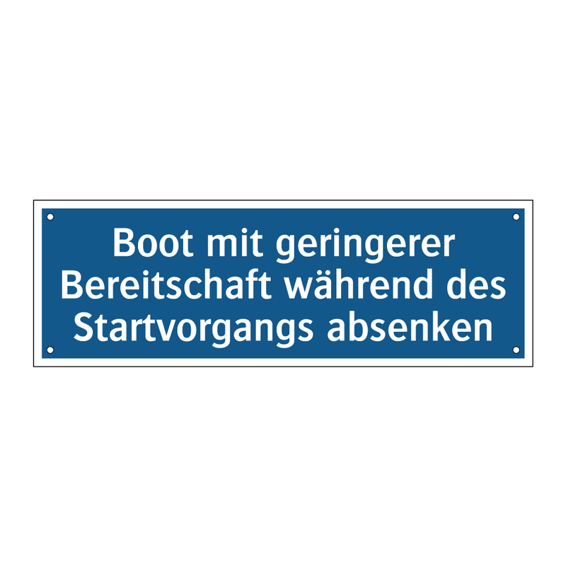 Boot mit geringerer Bereitschaft während des Startvorgangs absenken