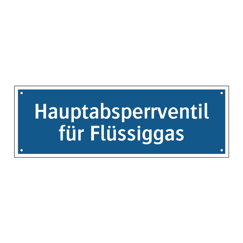 Hauptabsperrventil für Flüssiggas