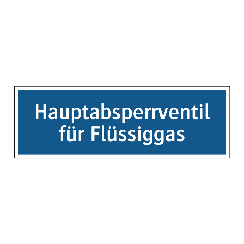 Hauptabsperrventil für Flüssiggas