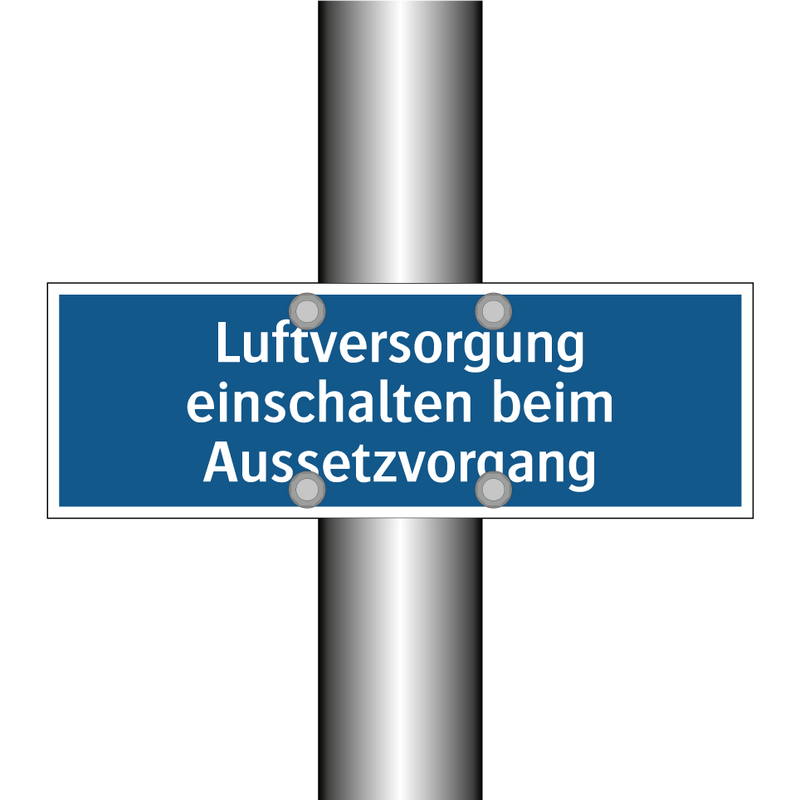 Luftversorgung einschalten beim Aussetzvorgang
