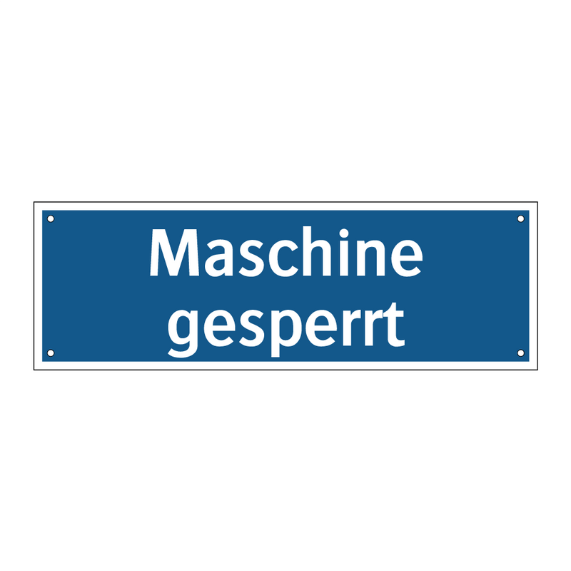 Maschine gesperrt