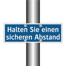 Halten Sie einen sicheren Abstand