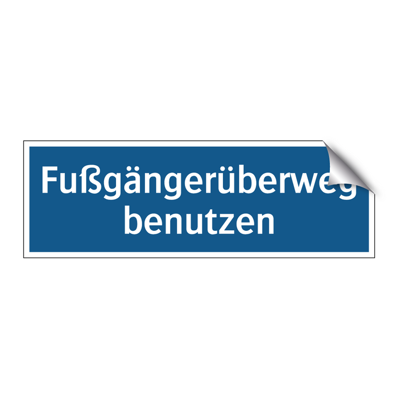 Fußgängerüberweg benutzen