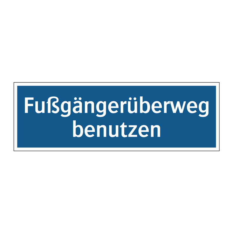 Fußgängerüberweg benutzen