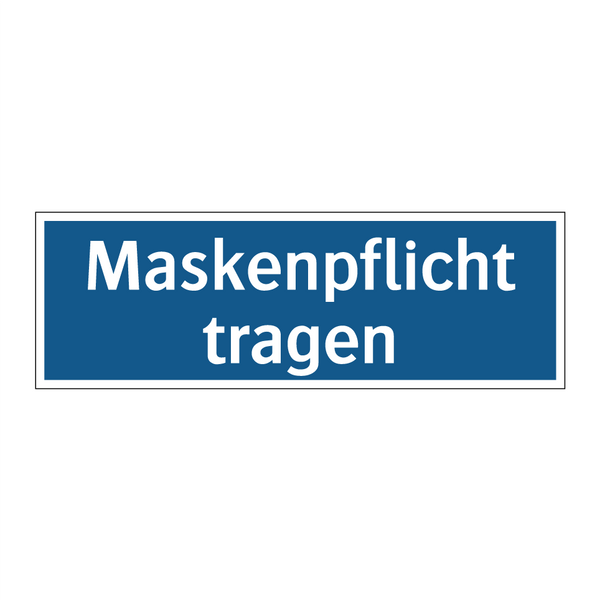 Maskenpflicht tragen