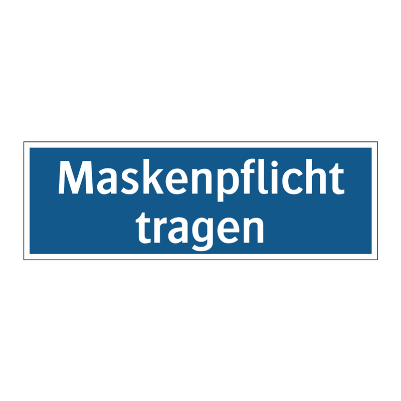 Maskenpflicht tragen