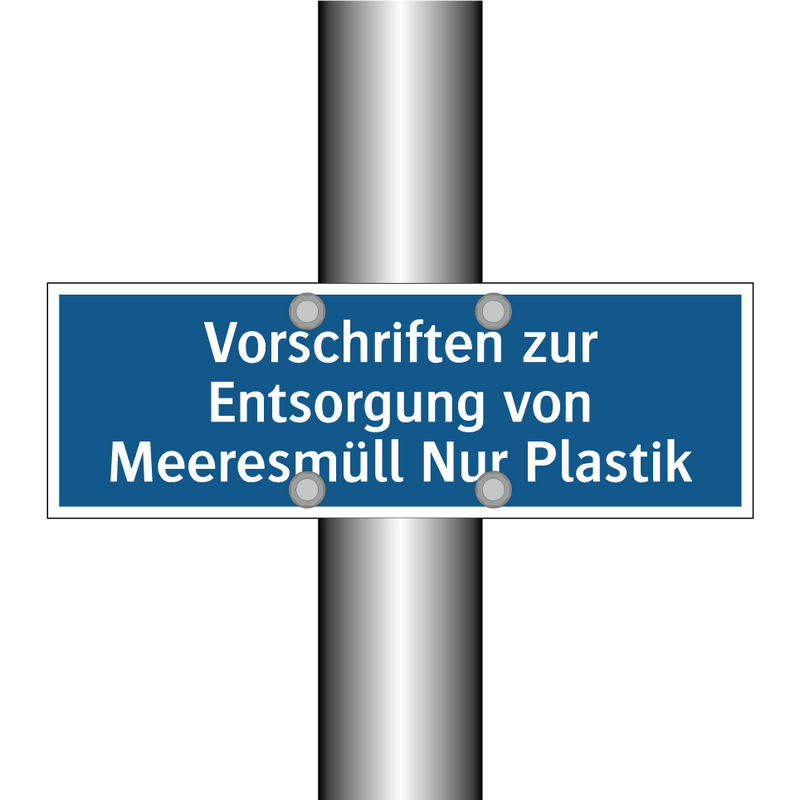 Vorschriften zur Entsorgung von Meeresmüll Nur Plastik