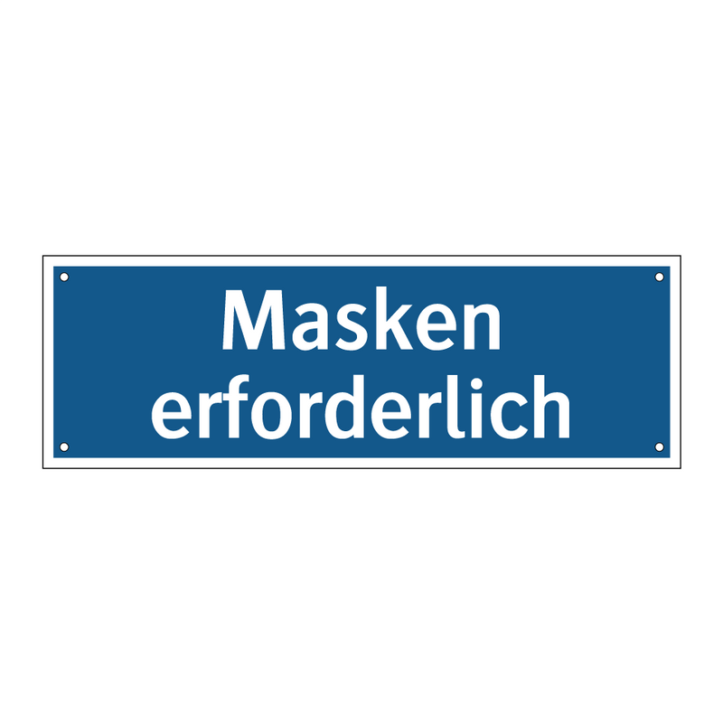 Masken erforderlich
