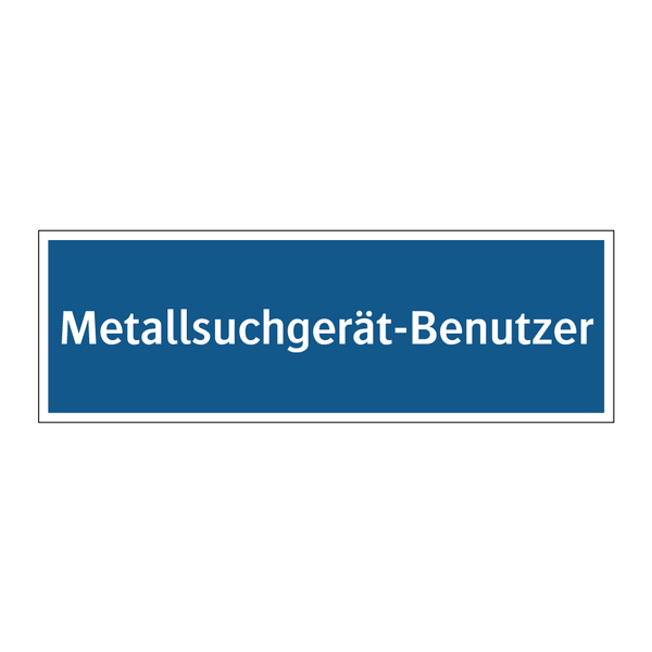 Metallsuchgerät-Benutzer