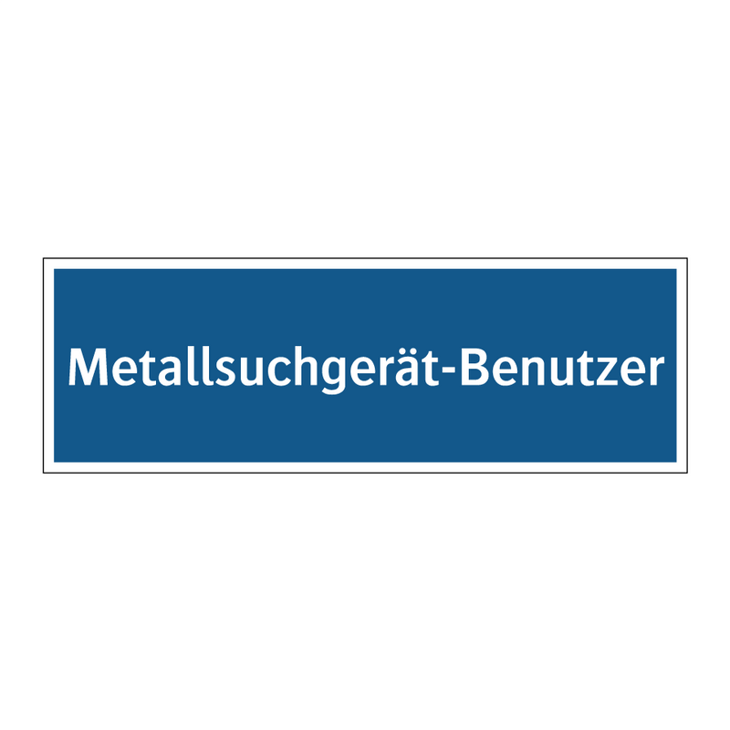 Metallsuchgerät-Benutzer