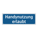 Handynutzung erlaubt