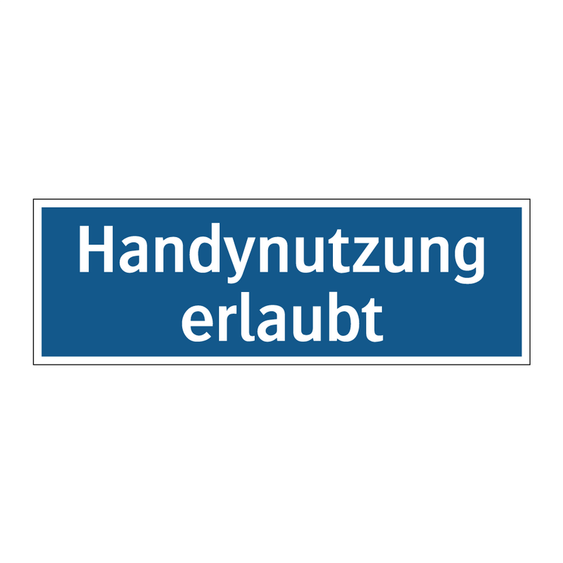 Handynutzung erlaubt