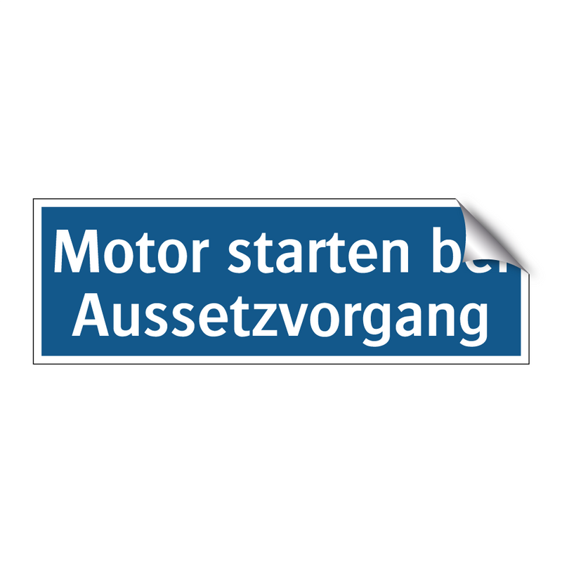 Motor starten bei Aussetzvorgang