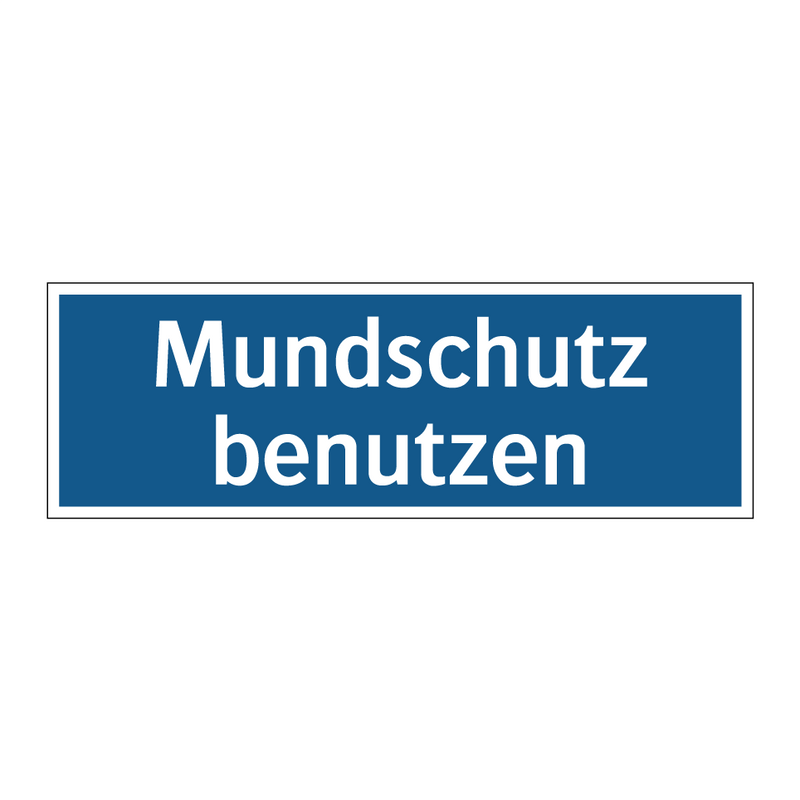Mundschutz benutzen