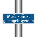 Muss korrekt gestapelt werden