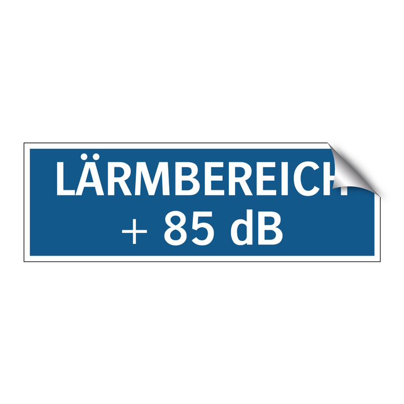 LÄRMBEREICH + 85 dB