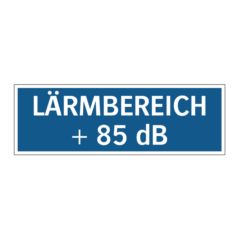 LÄRMBEREICH + 85 dB