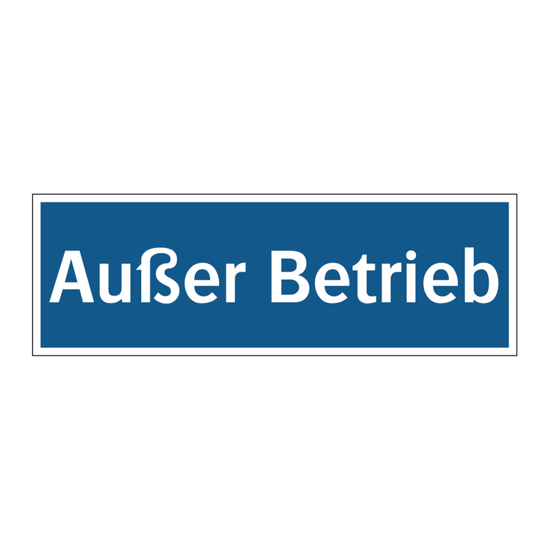 Außer Betrieb