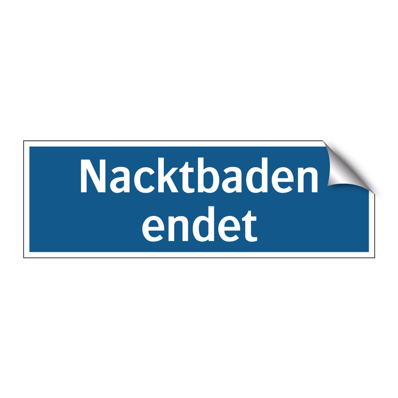 Nacktbaden endet