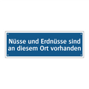 Nüsse und Erdnüsse sind an diesem Ort vorhanden