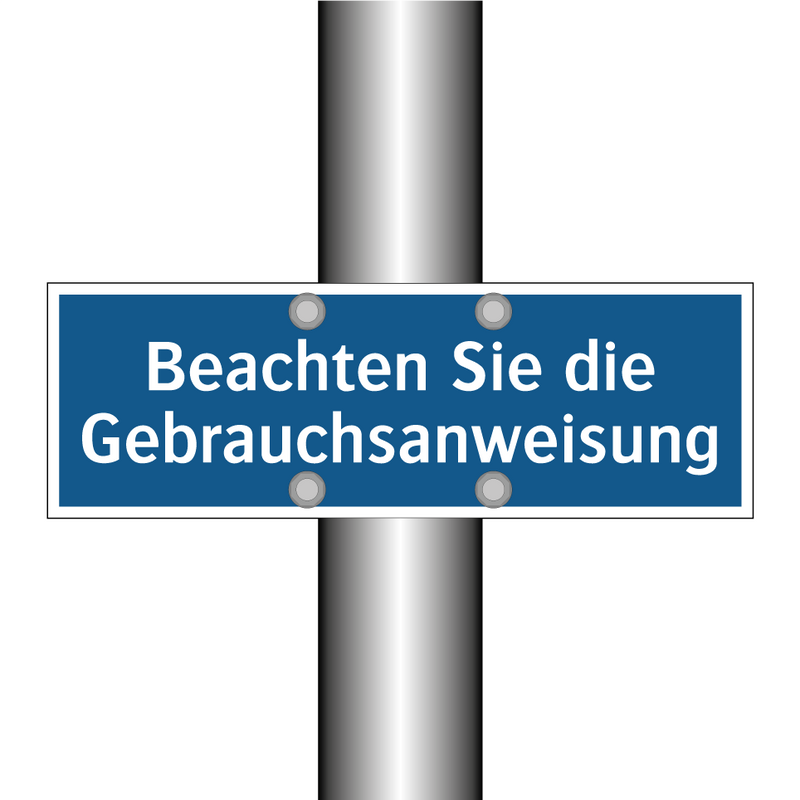 Beachten Sie die Gebrauchsanweisung