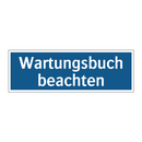 Wartungsbuch beachten