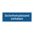 Sicherheitsabstand einhalten