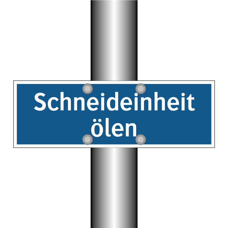 Schneideinheit ölen