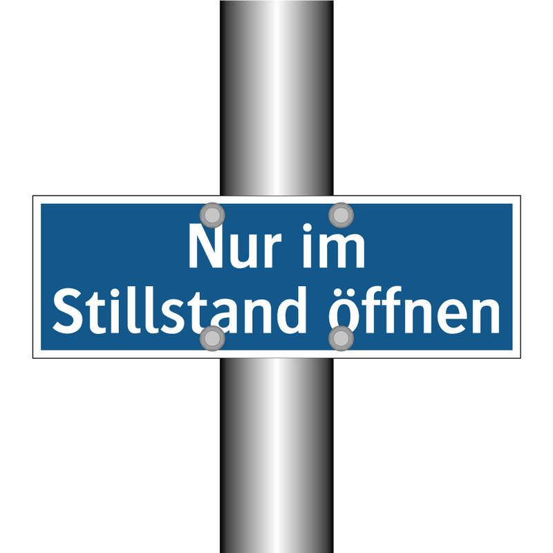 Nur im Stillstand öffnen