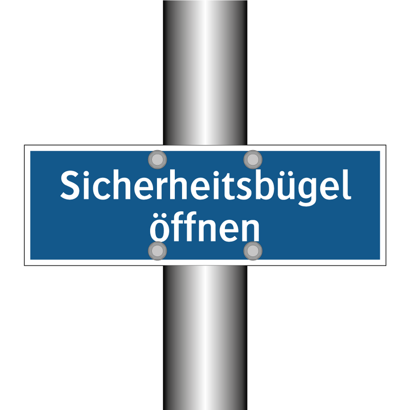 Sicherheitsbügel öffnen
