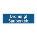 Ordnung! Sauberkeit