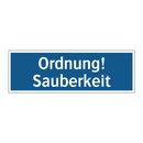 Ordnung! Sauberkeit