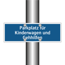 Parkplatz für Kinderwagen und Gehhilfen